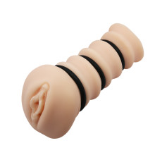 Мастурбатор с утягивающими кольцами Rossi Flesh 3D от Crazy Bull