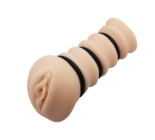 Мастурбатор с утягивающими кольцами Rossi Flesh 3D от Crazy Bull