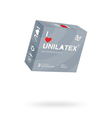 Презервативы Unilatex Ribbed, с рифленой поверхностью, 3 шт