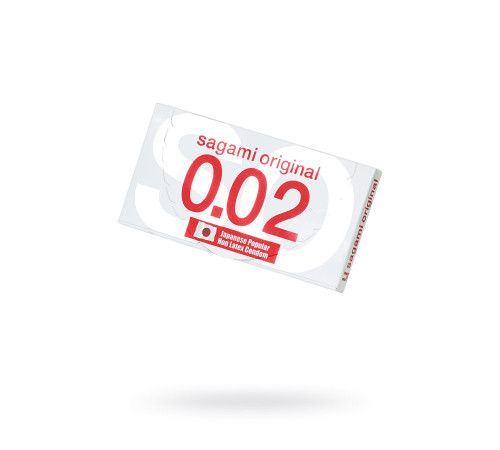 Презервативы Sagami 0.02, полиуретановые, 2шт