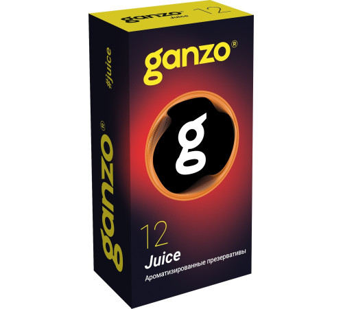 Презервативы Ganzo Juice, ароматизированные, 12 шт