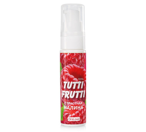 Вкусовой лубрикант Tutti-Frutti Малина, 30 мл