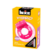 Виброкольцо + Презерватив Ужас альпиниста 1шт. от Luxe VIBRO