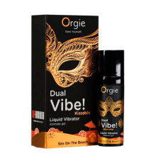 Жидкий вибратор ORGIE DUAL VIBE! KISSABLE SEX ON THE BEACH 15мл