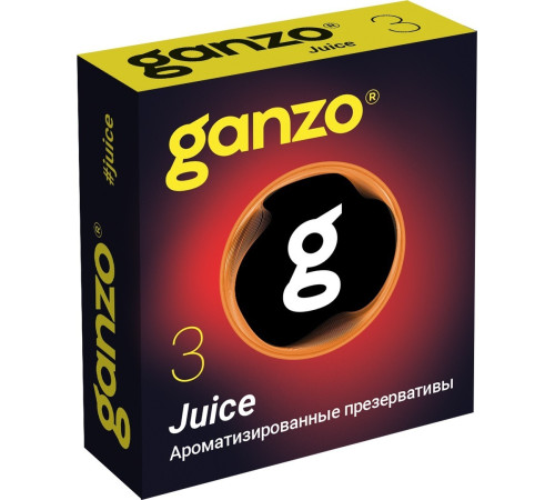 Презервативы Ganzo Juice, ароматизированные, 3 шт