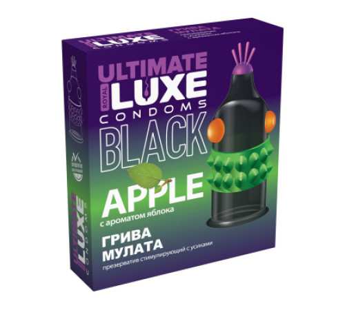 Презервативы Luxe Black Ultimate Грива Мулата, 1 шт