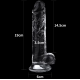Фаллоимитатор прозрачный от Love toy (14,5 см х 3,5 см)