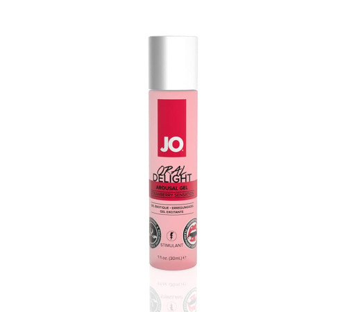 Гель для оральных ласк с десенсибилизацией JO - Oral Delight Strawberry Sensation, 30 мл