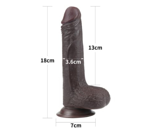 Фаллоимитатор Silding-Skin dong от Love Toy (18 см х 3,5 см)