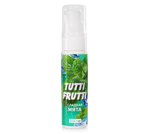Вкусовой лубрикант Tutti-Frutti Сладкая Мята, 30 мл