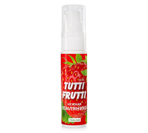 Вкусовой лубрикант Tutti-Frutti Земляника, 30 мл
