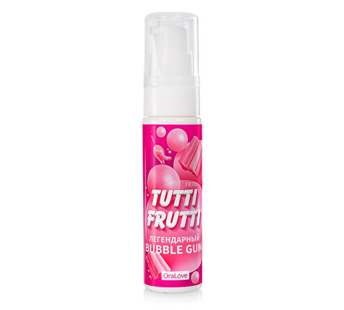 Вкусовой лубрикант Tutti-Frutti Бабл Гам, 30 мл